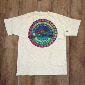 VTG Speedo Fish Swim Adult XL Shirt Waves Surf Ocean Retro Nature 1995 90s